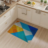 Geometric Modern Vibrant Geometric Multi-Color Area Rug