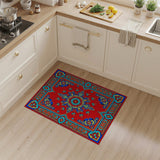 Traditional Persian Vibrant Red Persian Medallion Area Rug