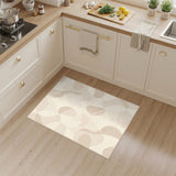 Beige Neutral Abstract Area Rug