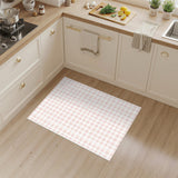 Checkered Geometric Modern Pink Gingham Checkered Area Rug