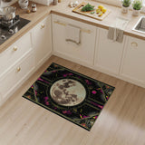 Celestial Full Moon Geometric Area Rug