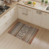 Rust Orange Southwestern Geometric Kilim Rug