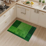 Vibrant Green Vibrant Green Geometric Block Area Rug