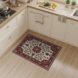 Red Red Ivory Traditional Persian Area Rug