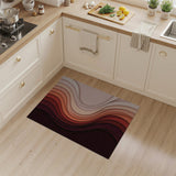 Layered Wave Gradient Abstract Area Rug
