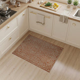 Orange Terracotta Geometric Southwestern Rug