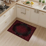 Red Traditional Persian Red Traditional Persian Area Rug
