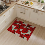 Watermelon Patchwork Area Rug