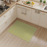 Sunny Yellow Checkered Grid Area Rug