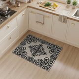 Vintage Floral Medallion Area Rug