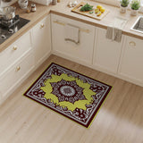 Yellow Vibrant Yellow Mandala Persian Area Rug