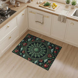 Pomegranate Sunburst Medallion Rug