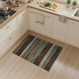 Rustic Stacked Wood Plank Area Rug