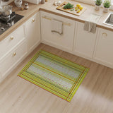 Vibrant Yellow Grid Dot Geometric Area Rug