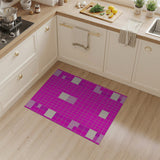Geometric Modern Vibrant Pink Geometric Area Rug