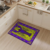 Purple Lobster Coastal Area Rug