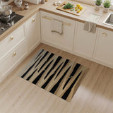 Beige Black Layered Horizon Area Rug