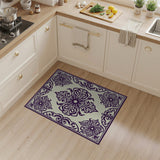 Purple Elegant Purple Persian Medallion Rug