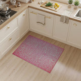 Geometric Modern Pink Hot Pink Zebra Stripe Area Rug