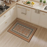 Orange Geometric Terracotta Geometric Southwestern Area Rug
