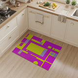 Multi-color and Patterns Vibrant Geometric Pink Yellow Area Rug