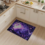Purple Enchanted Forest Butterfly Path Rug