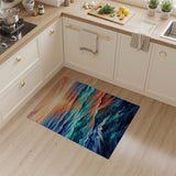 Sunset Ocean Waves Area Rug