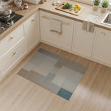 Neutral Geometric Patchwork Area Rug