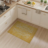 Sunlit Yellow Heritage Tribal Area Rug