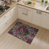 Romantic Vintage Floral Area Rug