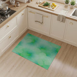 Abstract Green Watercolor Area Rug