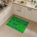 Pixelated Solar Farm Area Rug
