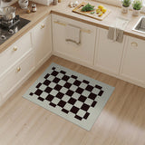 Bold Black White Checkerboard Area Rug