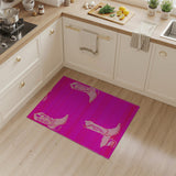 Hot Pink Cowboy Boots Area Rug
