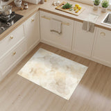Beige Moth Washable Area Rug