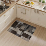 Geometric Modern Beige and Neutral Neutral Geometric Patchwork Area Rug
