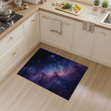 Purple Purple Nebula Cosmic Area Rug
