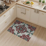 Red Green Traditional Persian Area Rug