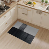 Black and White Modern Black White Geometric Dot Area Rug