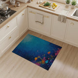 Vibrant Deep Sea Coral Reef Fish Area Rug