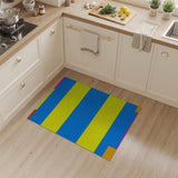 Vibrant Multi-color and Patterns Vibrant Multi-Color Geometric Block Area Rug