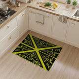 Yellow Bold Yellow Heritage Tribal Area Rug