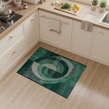Emerald Swirl Geometric Area Rug