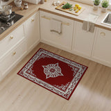 Elegant Red Persian Medallion Area Rug