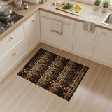 Tribal Woven Brown Tan Area Rug
