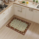 Ornate Ivory Traditional Persian Area Rug