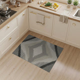 Geometric Modern Grey Modern Grey Diamond Geometric Area Rug