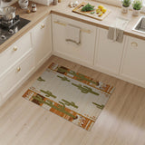Multi-color and Patterns Southwestern Cactus Desert Area Rug