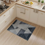 Geometric Modern Grey Modern Geometric Grey Triangle Area Rug