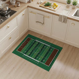 Football Field Turf Area Rug
